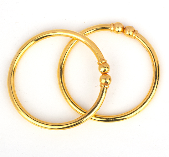 Gold goth bangles Clearance